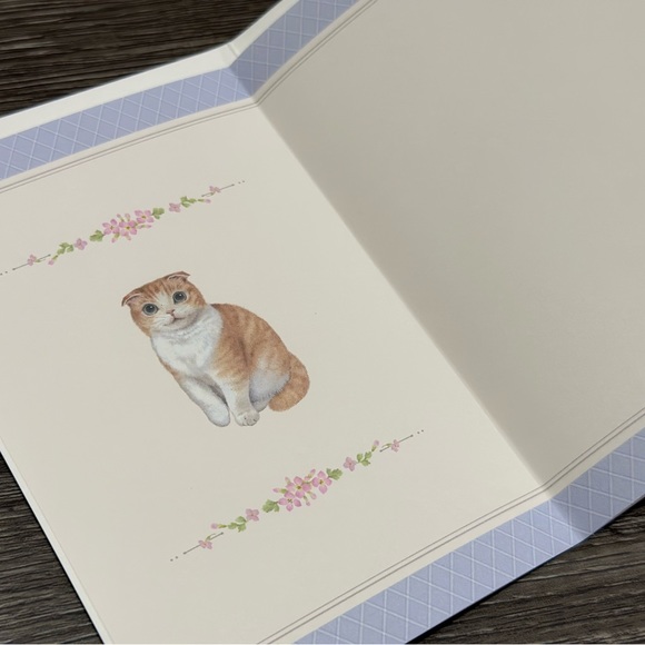 The Scottish Fold Kitten Birthday Card ❘ Celebrate Card ❘ Happy Birthday Card - Picture 5 of 6